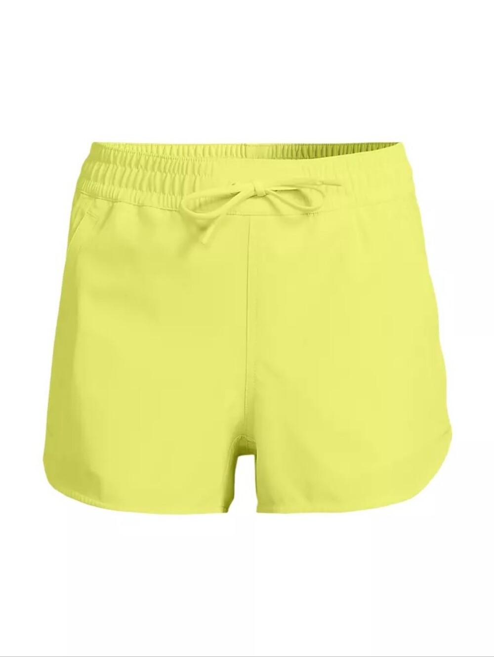 Lands' End Women's Drawstring Swim  Shorts - Bright Yellow
